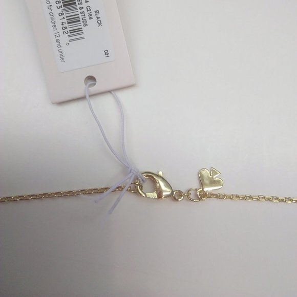 Kate Spade New Black Spade Scatter Necklace - Picture 3 of 3